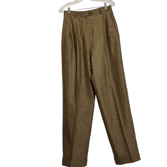 Polo Ralf Lauren wool and cashmere high waisted pleated pants sz 10 - Picture 5 of 9
